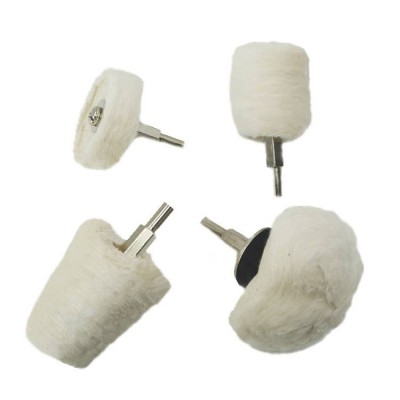 Satc Soft Wool Wheel Polishing Tool Kit Buffing Pad Mop Wheel Drill Kits With 1/4'' Tray Holder